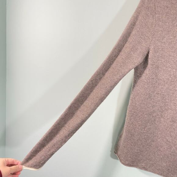 Nicole Miller Women's Brown 100% Cashmere High Neck Sweater Size S - Picture 7 of 9